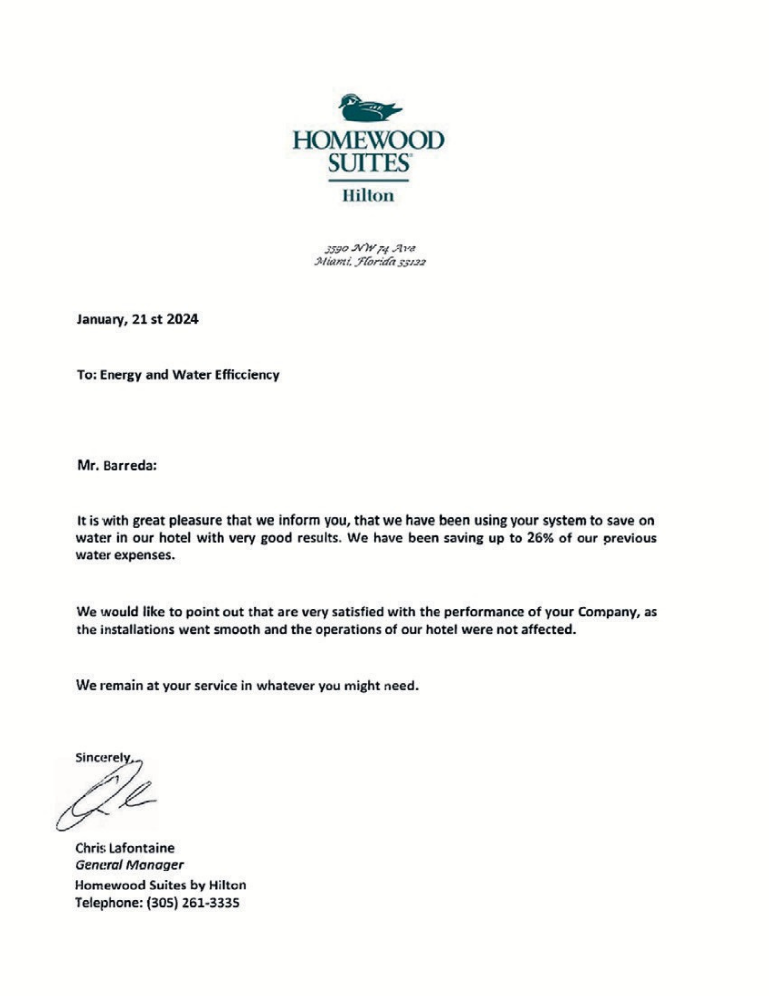 Customer testimonial 5